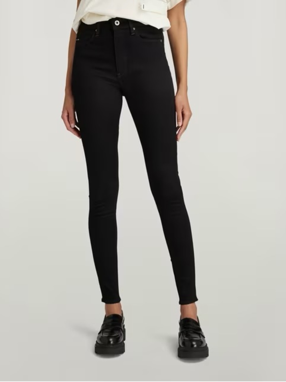 G-Star Raw Shape High Super Skinny Black Denim Jeans 30